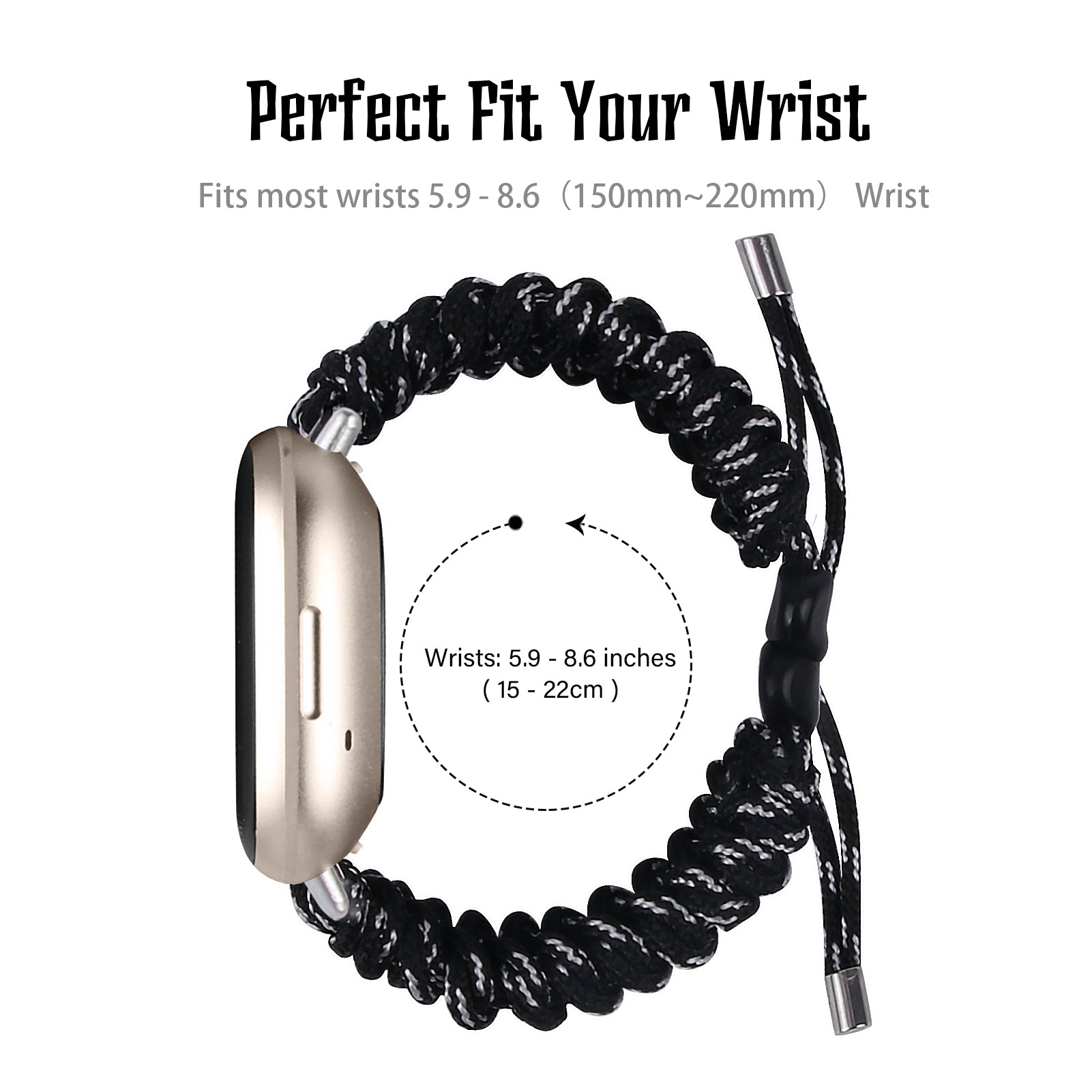 For Fitbit Versa 4 Sense 2 Smart Watch Band Adjustable Braided Wrist Strap For Fitbit Versa 4 Sense 2 Smart Watch Band Adjustable Braided Wrist Strap